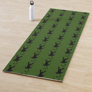 Funny Sliding Cat Scratch Scratching Paws Claws Yoga Mat
