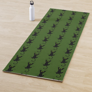 Funny Sliding Cat Scratch Scratching Paws Claws Yoga Mat