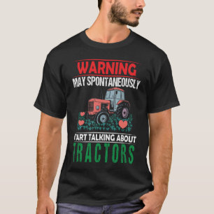 Funny slogan and green tractor_ farmer loves farmi T-Shirt