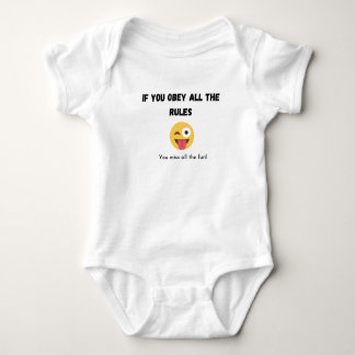 Funny slogan baby grow unisex baby bodysuit