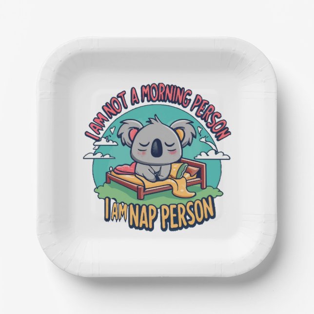 funny slogan paper plate (Front)