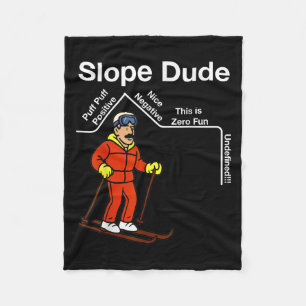 Funny Slope Dude Algebra Geometry Middle School Ma Fleece Blanket