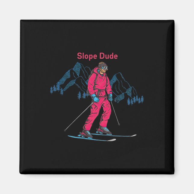 Funny Slope Dude Algebra Geometry Middle School Ma Magnet (Front)