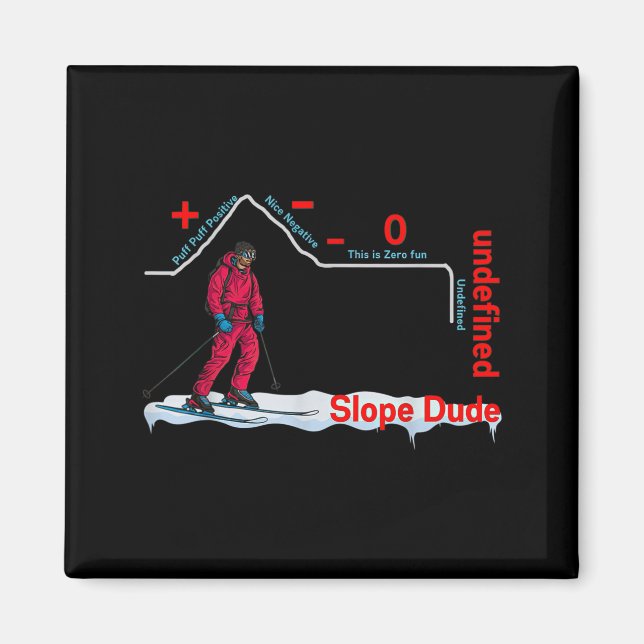 Funny Slope Dude Algebra Geometry Middle School Ma Magnet (Front)