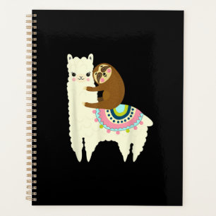 Funny sloth and llama planner