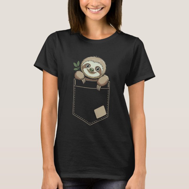 Funny Sloth Animal T-Shirt (Front)