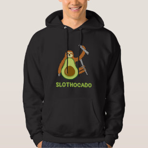 Funny Sloth Avocado Slothocado Joke Hoodie