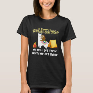 Funny Sloth Camping Sloth Hiking Team New T-Shirt