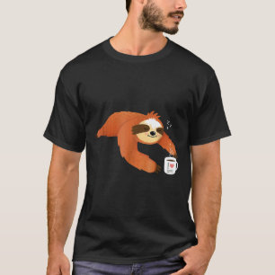 Funny Sloth Coffee For Mornings T-Shirt