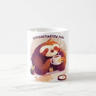 Funny Sloth Coffee Mug – Procrastination Fuel