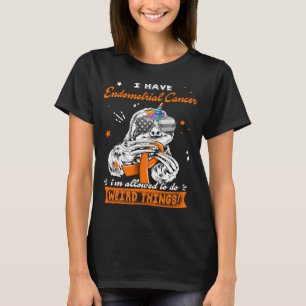 Funny Sloth Endometrial Cancer Warrior T-Shirt