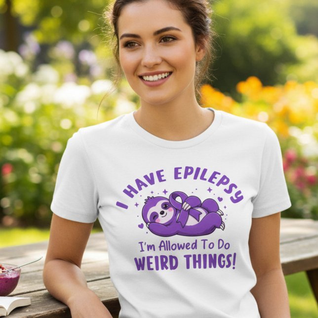Funny Sloth Epilepsy Awareness Gift Tri-Blend Shirt (Creator Uploaded)
