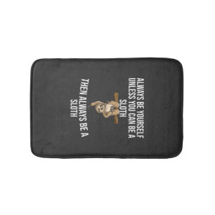 Funny Sloth Gift for Women Girls Boys Kids Cool Sl Bath Mat