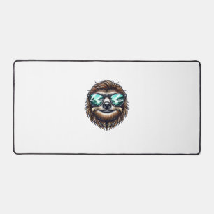 Funny Sloth Graphic with Sunglasses, Men Women Kid Desk Mat