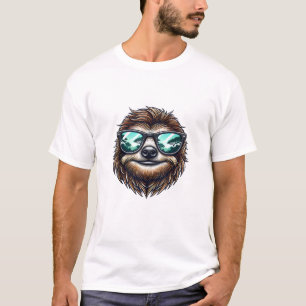 Funny Sloth Graphic with Sunglasses, Men Women Kid T-Shirt
