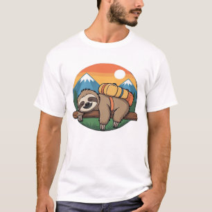 Funny Sloth Hiking Classic T-Shirt_1 T-Shirt