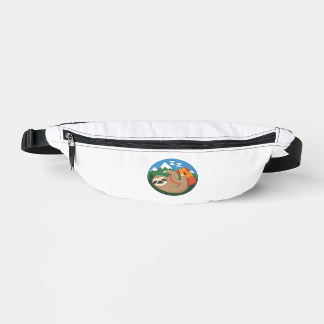 Funny Sloth Hiking Classic T-Shirt_2 Bum Bags (Front)