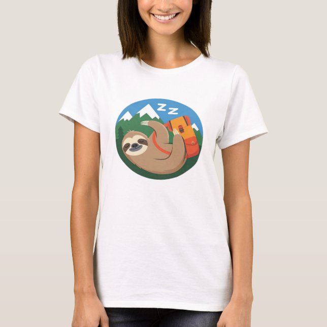 Funny Sloth Hiking Classic T-Shirt_2 T-Shirt (Front)
