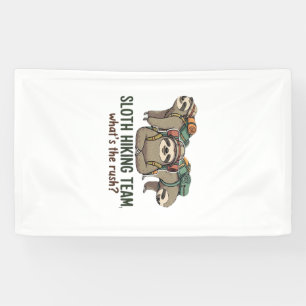 Funny Sloth Hiking Classic T-Shirt_5 Banner