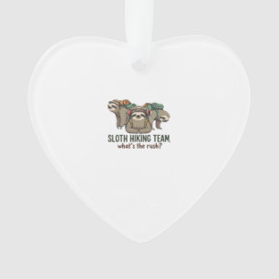 Funny Sloth Hiking Classic T-Shirt_5 Ornament