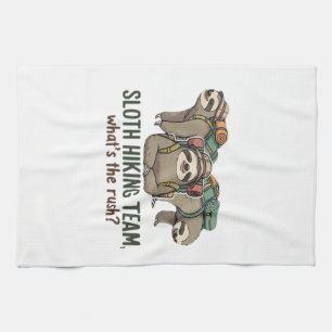 Funny Sloth Hiking Classic T-Shirt_5 Tea Towel
