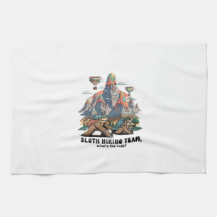 Funny Sloth Hiking Classic T-Shirt_7 Tea Towel