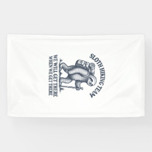 Funny Sloth Hiking T-Shirt_1 Banner
