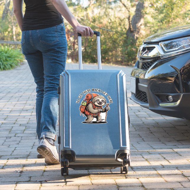 Funny Sloth Hiking Team - Slow and Steady Classic  (Suitcase Insitu)