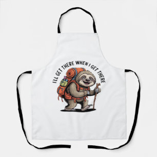 Funny Sloth Hiking Team - Slow and Steady Classic Apron