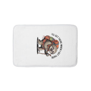 Funny Sloth Hiking Team - Slow and Steady Classic Bath Mat