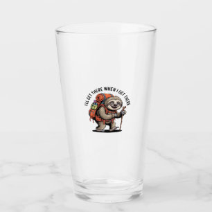 Funny Sloth Hiking Team - Slow and Steady Classic Glass