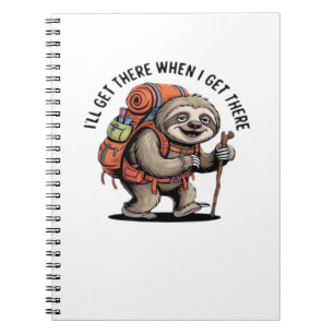 Funny Sloth Hiking Team - Slow and Steady Classic Notebook