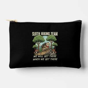 Funny Sloth Hiking Team We Will Get There When We Accessory Pouch