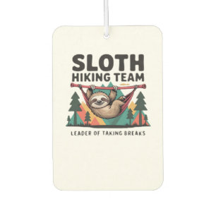 Funny Sloth Hiking - This funny sloth hiking gift Car Air Freshener