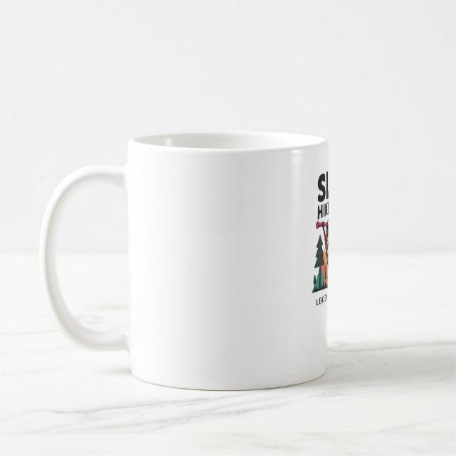 Funny Sloth Hiking - This funny sloth hiking gift  Coffee Mug (Left)