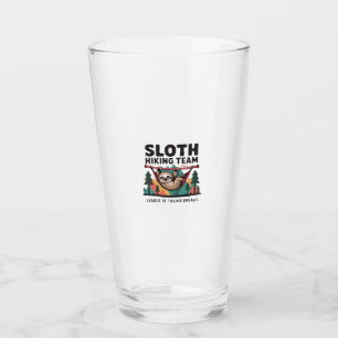 Funny Sloth Hiking - This funny sloth hiking gift Glass
