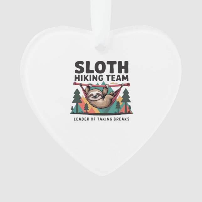 Funny Sloth Hiking - This funny sloth hiking gift  Ornament (Front)