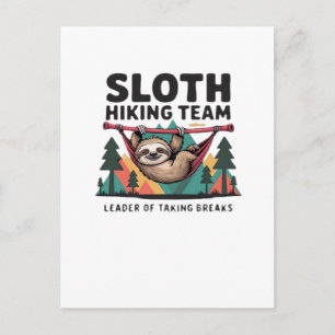 Funny Sloth Hiking - This funny sloth hiking gift Postcard
