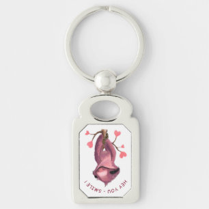 Funny Sloth Keychain Smile - Custom Text