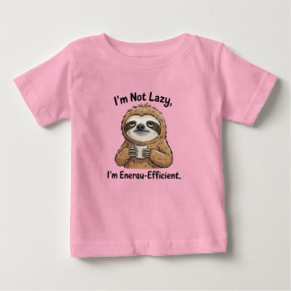 Funny Sloth Kids T-Shirt – I’m Not Lazy I’m Energy