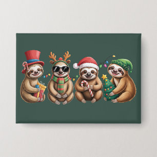 Funny Sloth Lover Christmas Lights Merry Slothmas 