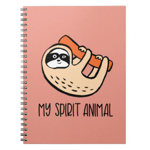 Funny sloth notebook