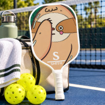 Funny Sloth Pickleball Personalised