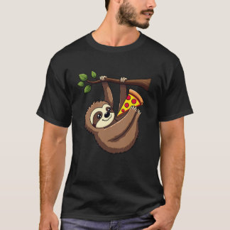 Funny Sloth Pizza Tee - Sloth Lover Gift
