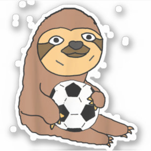 Funny Sloth Playing Soccer