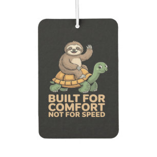 Funny Sloth Riding Turtle Car Air Freshener