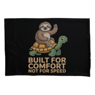 Funny Sloth Riding Turtle Pillowcase