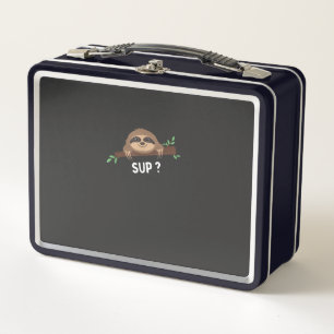 Funny Sloth Saying _ Sloth Costume _ Pet Animal Sl Metal Lunch Box