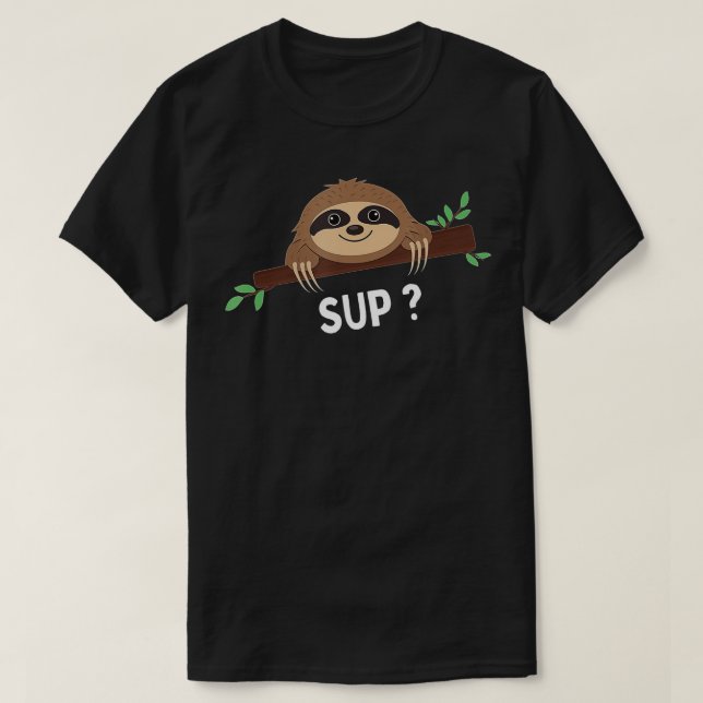 Funny Sloth Saying  Sloth Costume  Pet Animal Slot T-Shirt (Design Front)