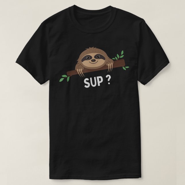 Funny Sloth Saying  Sloth Costume  Pet Animal Slot T-Shirt (Design Front)